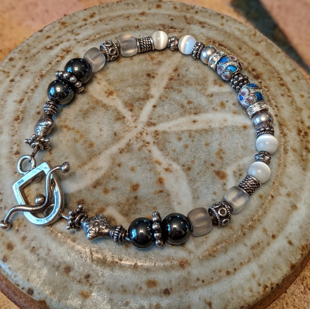 Sterling Silver Beaded Bracelet